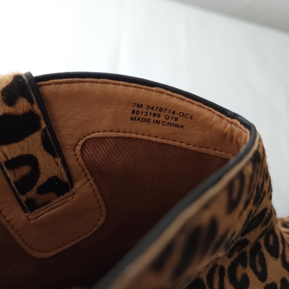 Frye & Co. Leopard Print Ankle Boots - Picture 6 of 7